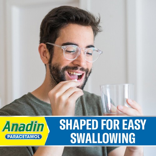 Anadin Paracetamol Pain Killer Aches Fever & Flu Tablets