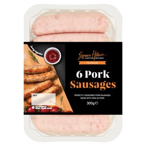 The Scottish Butcher 6 Premium Pork Sausages 300g