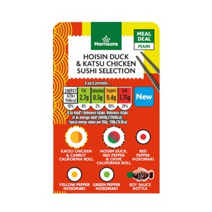 Morrisons Hoisin Duck & Katsu Chicken Sushi Selection