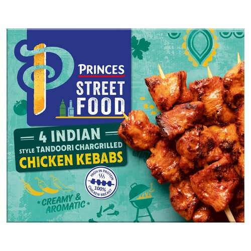 Princes Indian-Style Tandoori Chicken Kebabs 