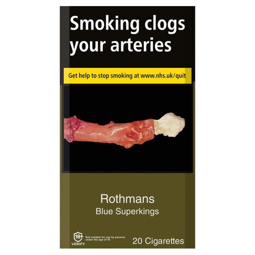 Rothmans Blue Superkings Cigarettes