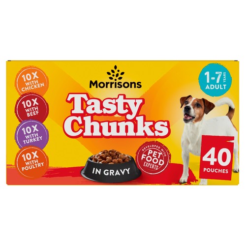Morrisons mixed dog food in gravy