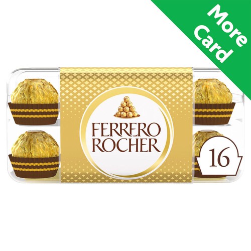 Ferrero Rocher Milk Chocolate Pralines Gift Box 16 Pieces 