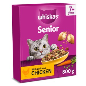 Whiskas 7+ Adult Dry Cat Food with Chicken