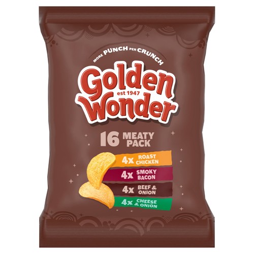 Golden Wonder Meaty Pack 16 x 25g