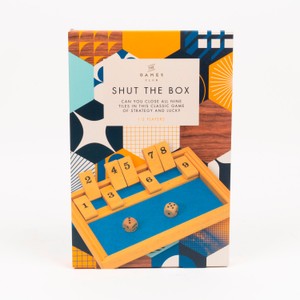 Professor PUZZLE Shut The Box - Gioco Da Tavolo In Legno Per 2 Giocatori, Classico Gioco Di Dadi Per Adulti E Famiglie