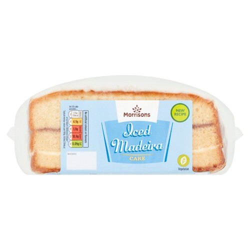 Morrisons Iced Madeira Slab Cake