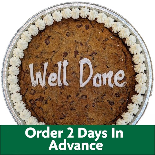 Giant 10" Chocolate Cookie Well Done (Serves 10)   FTO