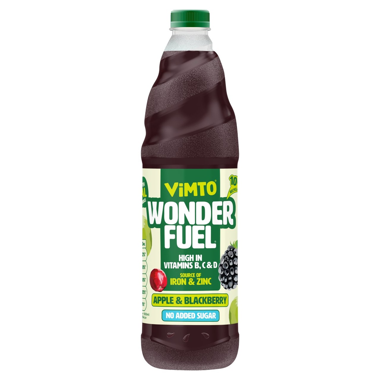 Vimto Wonderfuel Apple & Blackberry No Added Sugar Cordial 725ml