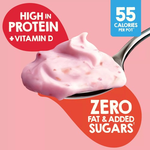Light & Free Strawberry Greek Style Fat Free Yoghurt Multipack 4x115g
