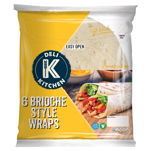 Deli Kitchen Brioche Style Wraps