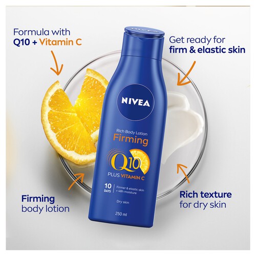 NIVEA Q10 + Vitamin C Firming Body Lotion For Dry Skin