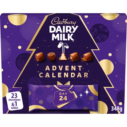 Cadbury Dairy Milk Chocolate Chunk Christmas Advent Calendar 348g