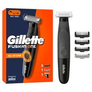 Gillette Fusion One Hybrid Beard Trimmer And Shaver For Face And Body
