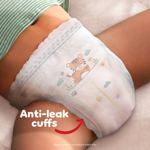 Pampers Baby-Dry Nappy Pants Size 8, 44 Nappies, 19kg+, Jumbo+ Pack