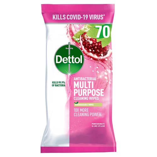 Dettol Multipurpose Cleaning Wipes Pomegranate & Lime Large Wipes