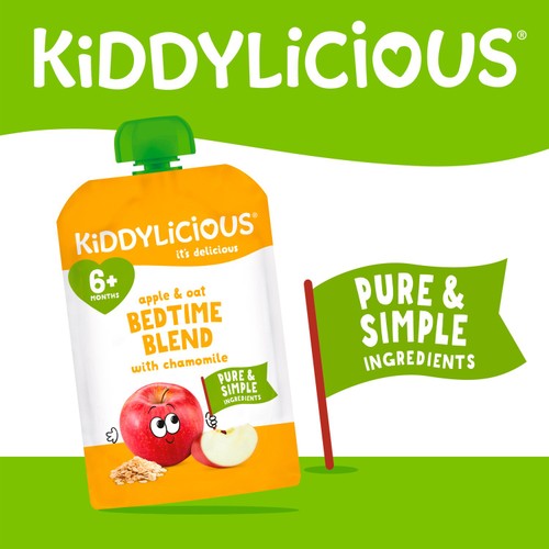 Kiddylicious Apple & Oat Bedtime Blend With Chamomile Pouch