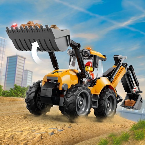 Lego City Great Vehicles Yellow Backhoe Loader 60480