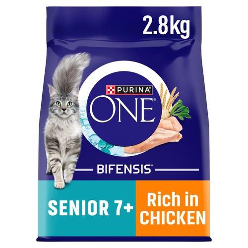 Purina ONE Senior 7+ Dry Cat Food In Chicken