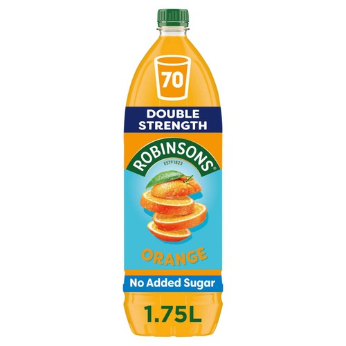 Robinsons Double Strength Orange No Added Sugar Squash 1.75L