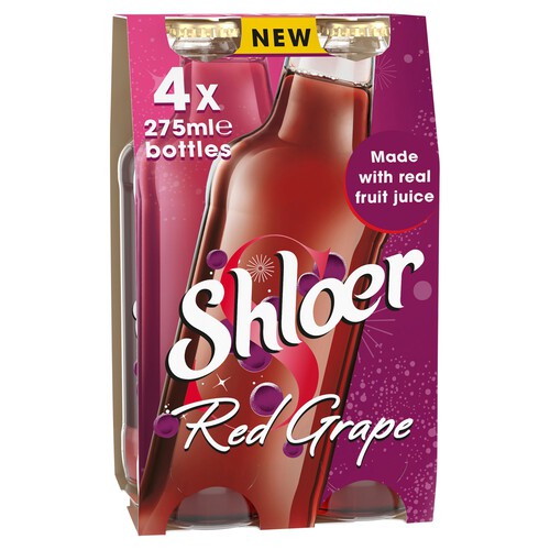 Shloer Red Grape Sparkling Fruit Drink 