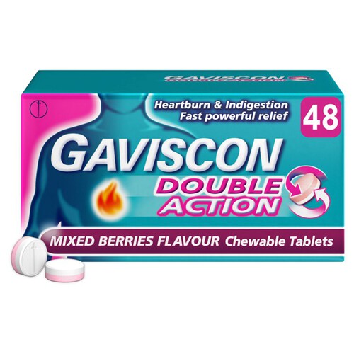 Gaviscon Double Action Tablets Mixed Berry 