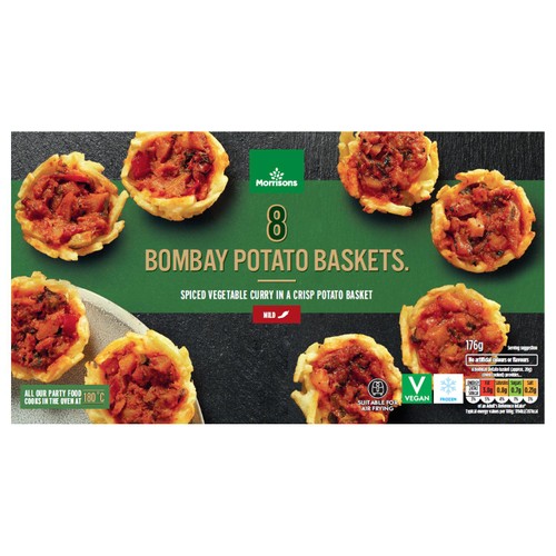 Morrisons 8 Bombay Potato Baskets 176g