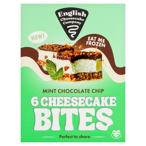 English Cheesecake Company Mint Choc Chip Cheesecake Bites  6 pack 210g