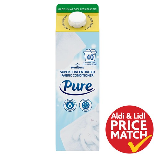 Morrisons Pure Fabric Conditioner 40 Washes