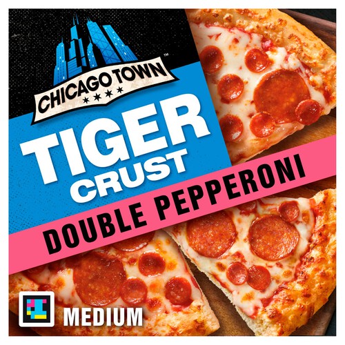 Chicago Town Tiger Crust Double Pepperoni Pizza