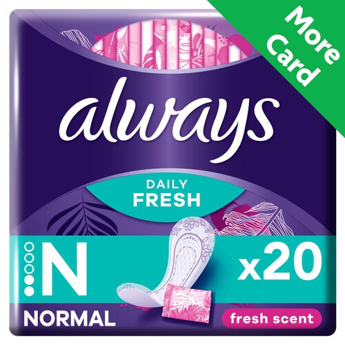 Always Dailies Singles Panty Liners Fresh 20 liners