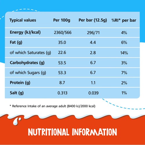 Kinder Milk Chocolate Medium Snack Bars
