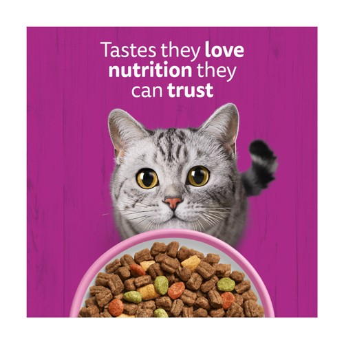 Whiskas Adult Complete Dry Cat Food Biscuits Salmon