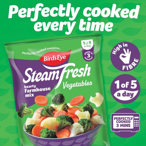 Birds Eye Steamfresh 4 Hearty Farmhouse Mix Steam Bags 540g