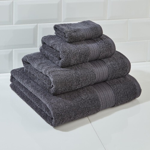 Morrisons Supersoft Charcoal Hand Towel