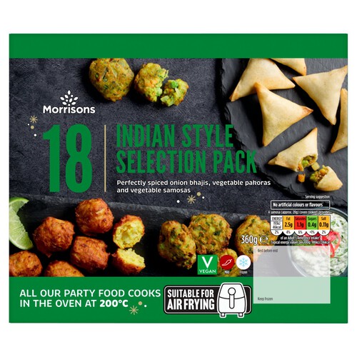 Morrisons 18 Piece Indian Selection Pack 