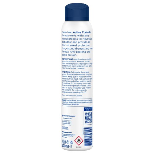 Sanex Men Active Control Antiperspirant Deodorant 