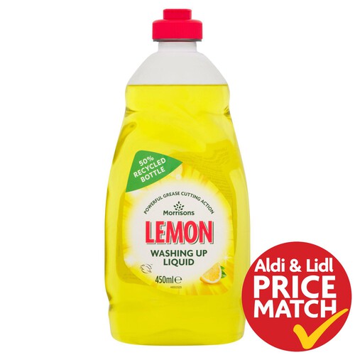 Morrisons Lemon Washing Up Liquid 