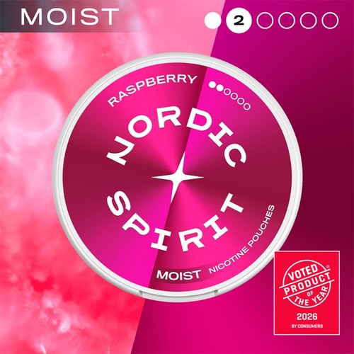 Nordic Spirit Raspberry Regular 6mg Nicotine Pouches