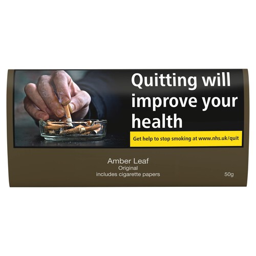 Amber Leaf Original Tobacco Includes Cigarette Papers 