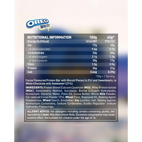 Grenade Protein Bars Oreo White