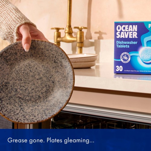 Oceansaver Plastic Free 30 Eco Dishwasher Tablets 420G
