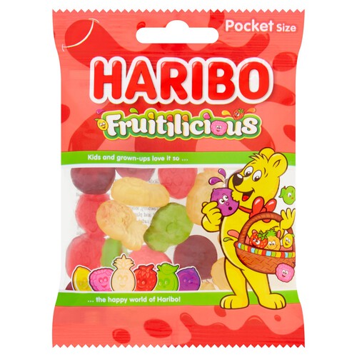 Haribo Fruitilicious Sweets Pocket