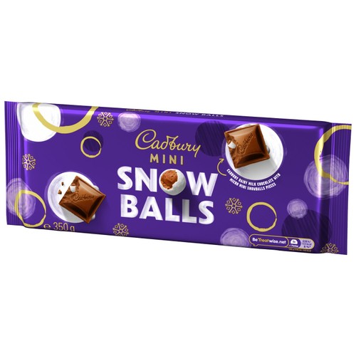 Cadbury Dairy Milk Mini Snowballs Chocolate Bar 350g