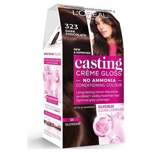 L'Oreal Paris Casting Creme Gloss Dark Chocolate 323 Semi-Permanent Hairdye