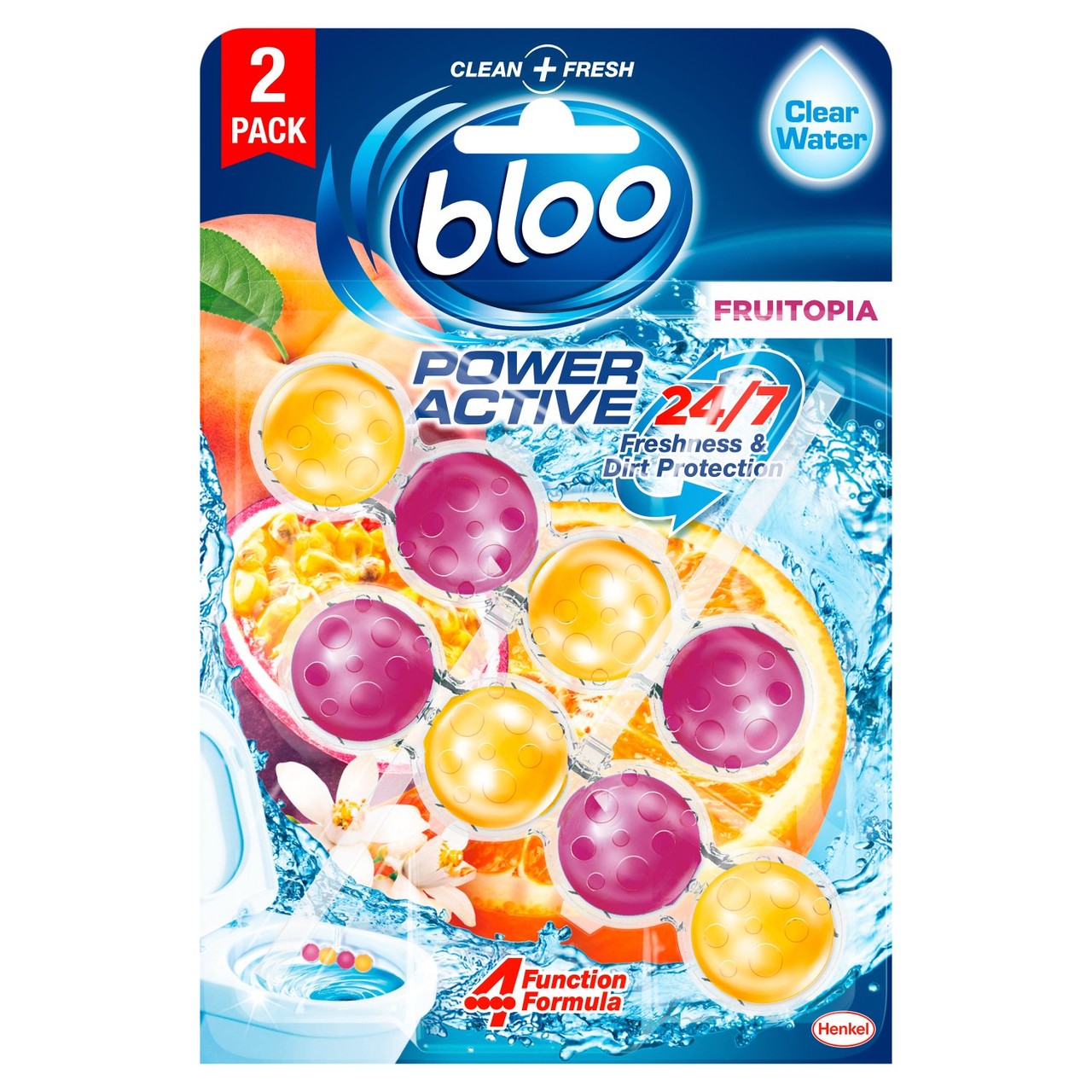 Bloo Power Active Rim Block Fruitopia 2 x 50g