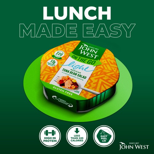   John West On The Go Mexican Tuna Bean Salad Gluten Free (220g)