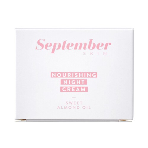 September Skin Nourishing Night Cream Sweet Almond Oil