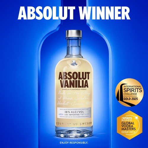 Absolut Vanilia Vanilla Flavoured Swedish Vodka 70CL