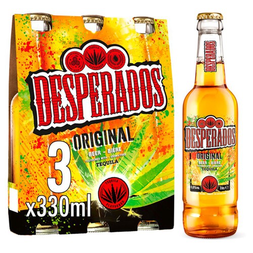 Desperados Tequila Lager Beer Bottles